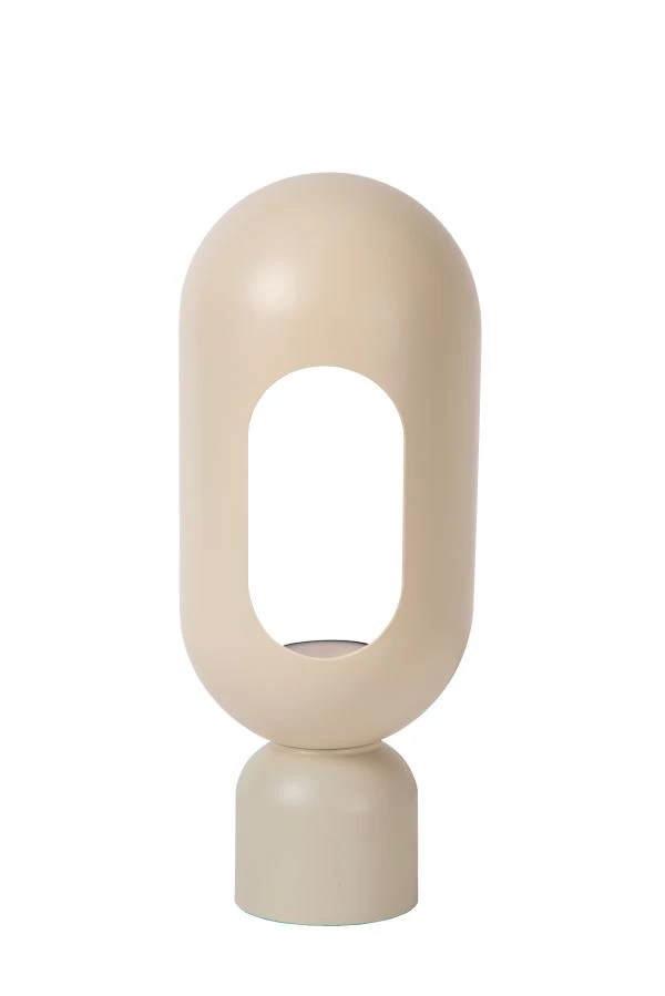 Lucide BARRIS - Lampe de table - 1xE27 - Taupe - éteint